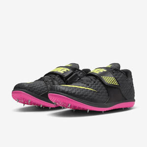 Nike High Jump Elite Track Spikes Women’s 8 NWOB Black Pink Green Jumping